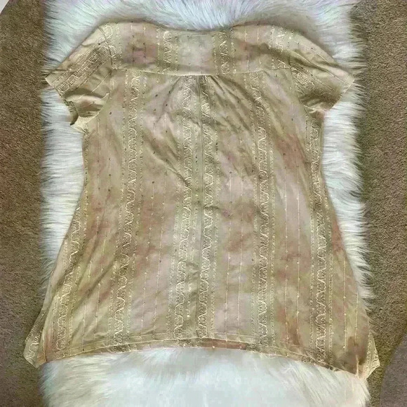 Y2K Sami & Jo Holograhic Sparkle High Low Top - Picture 2 of 8